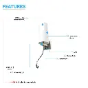1-light-acrylic-shade-indoor-wall-sconce-light-with-1-switch-1usb-1outlet-ASU6.webp