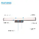 Waterproof Bathroom Vanity Light, Wall Mount-ASU4.webp