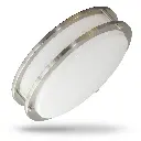 12 Inch Dimmable Brushed Nickel Finish LED Flush Mount Ceiling Lights, Double Ring, 15W 1050LM-ASU3.webp