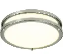 12 Inch Dimmable Brushed Nickel Finish LED Flush Mount Ceiling Lights, Double Ring, 15W 1050LM-ASU1.webp