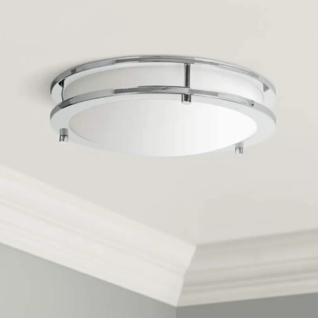 14Inch Dimmable Brushed Nickel Finish LED Flush Mount Ceiling Lights, Double Ring, 22W 1600LM-ASU4.webp