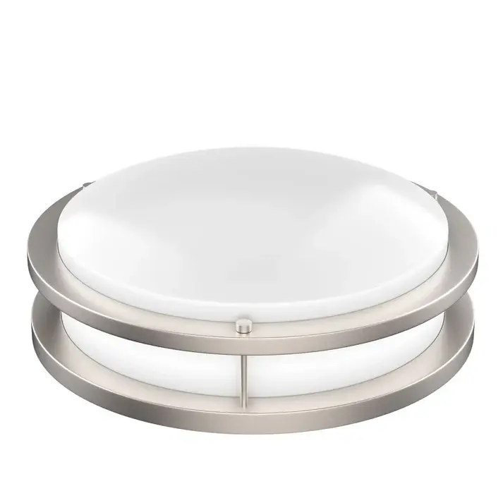 14Inch Dimmable Brushed Nickel Finish LED Flush Mount Ceiling Lights, Double Ring, 22W 1600LM-ASU2.webp