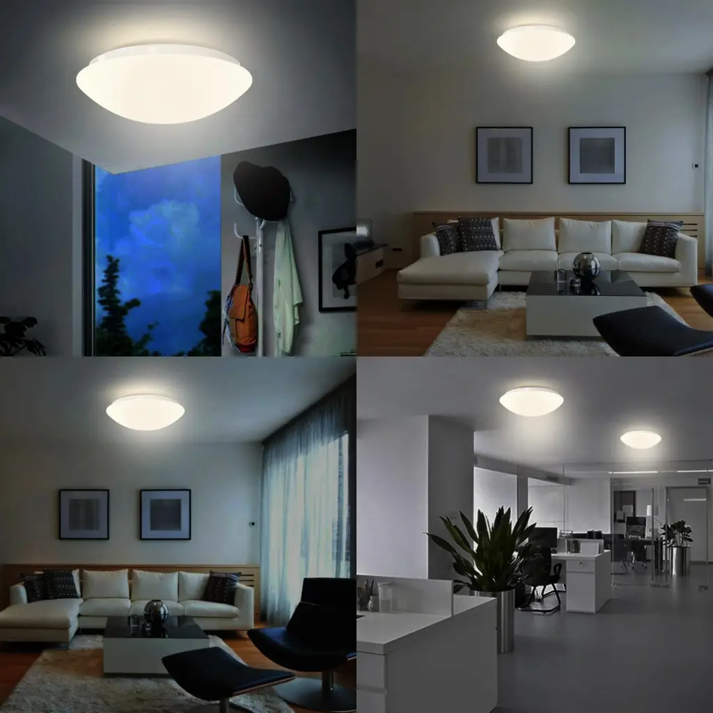 10.5 Inch Mushroom Shape LED Flush Mount Ceiling Light-ASU8.webp