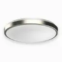 14 inch. 25W Round Brushed Nickel Dimmable Flush Mount Ceiling Light, Single Ring,1750 Lumens, 3 Color Switchable (3000K/4000K/5000K)