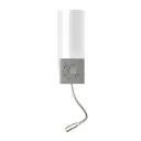 Acrylic Shade Indoor Wall Sconce Light With Brushed Nickel Finish